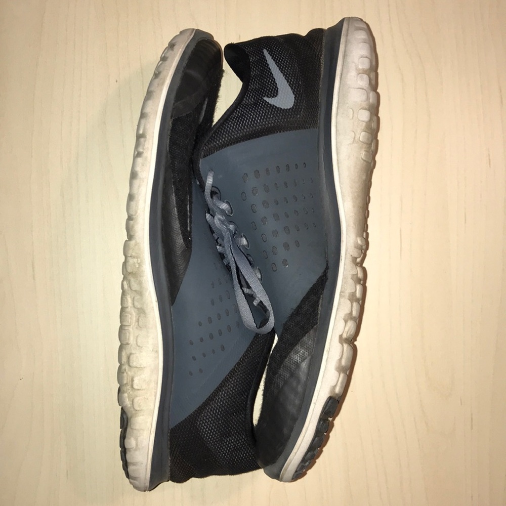 Black and grey nike’s